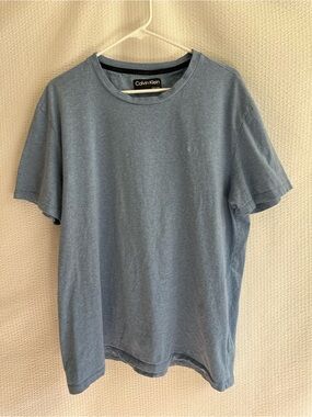 Calvin Klein Men's Blue Crew Neck Short Sleeve T Shirt Cotton XXL Soft Tee
